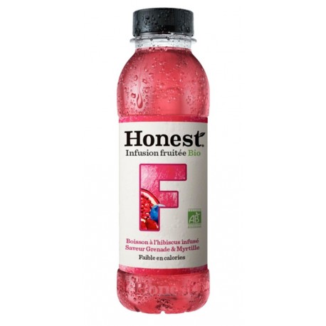 Honest Tea Grenade et Myrtille Bio 90cl (pack de 6)