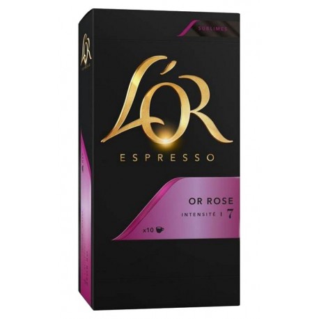 L’OR Espresso Sublime Or Rose (lot de 40 capsules)