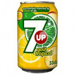 7up Tropical 33cl (lot de 3 packs de 24 soit 72 canettes)