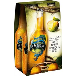 La Mordue Cidre frais fruité 6% 4 x 27,5 cl 6%vol.