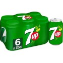 7 Up Boisson gazeuse au citron & citron vert 6 x 33 cl
