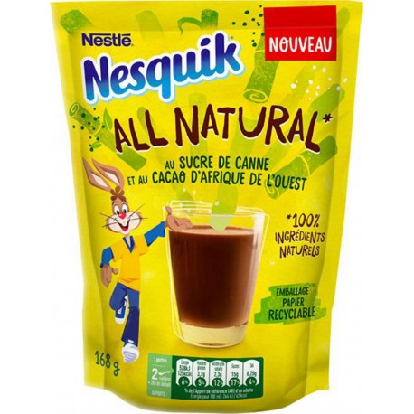 Nesquik All Natural 168g (lot de 4 sachet de 168gs)