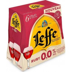 Leffe Bière ruby 0% 25cl (pack de 6)