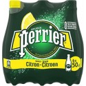 Perrier Eau minérale gazeuse saveur Citron 50cl (pack de 6)