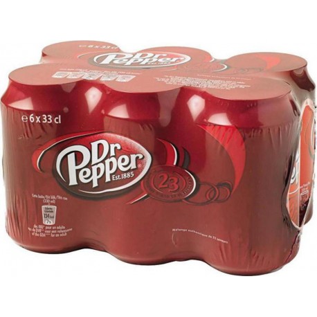 Dr Pepper Boisson gazeuse au cola 6 x 33 cl