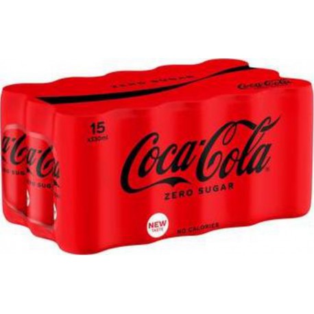 Coca-Cola Soda à base de cola sans sucres 33cl (pack de 15)