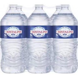 Cristaline Eau de source naturelle 1L (pack de 6)