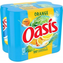 Oasis Boisson à l'eau de source orange 33cl (pack de 6)