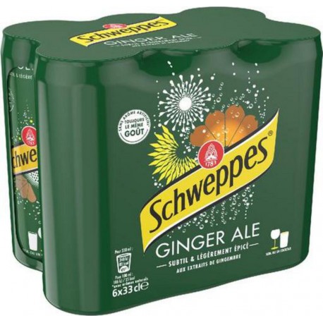 Boisson gazeuse Schweppes Ginger Ale 6x33cl