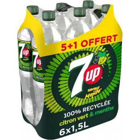 7up Seven Up Mojito 1.5L (pack de 6 bouteilles)