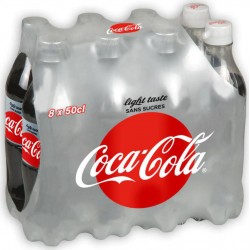 Coca-Cola Light 50cl sans sucres 8x50cl (pack de 8)