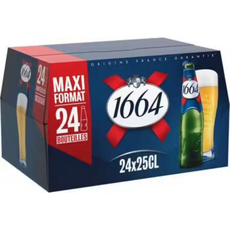 Kronenbourg 1664 24x25cl (pack de 24)
