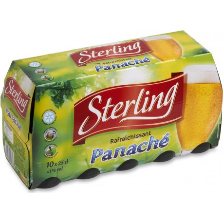 STERLING Panaché 1% bouteilles 25cl (pack de 10)