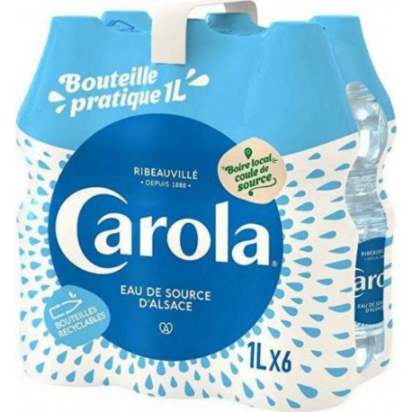 Carola BLEUE PET 6X1L (pack de 6)