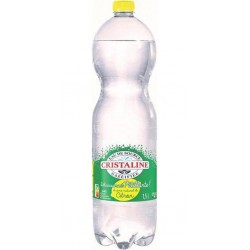 CRISTALINE Eau aromatisée gazeuse citron 1,5L