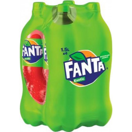 FANTA Boisson gazeuse exotique EXOTIC 4x1,5L (pack de 4)