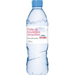 EVIAN Eau minérale naturelle 50cl RPET