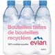 EVIAN Eau minérale naturelle 50cl (pack de 6)