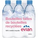 EVIAN Eau minérale naturelle 50cl (pack de 6)