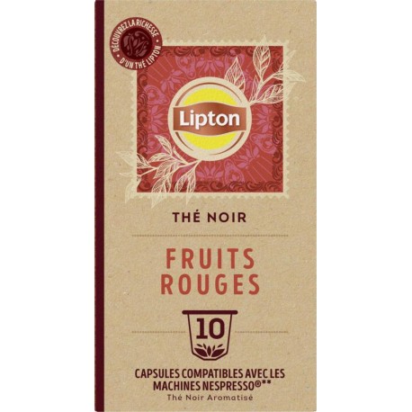 Lipton Infusion Thé Fruit Rouge Nespresso x10