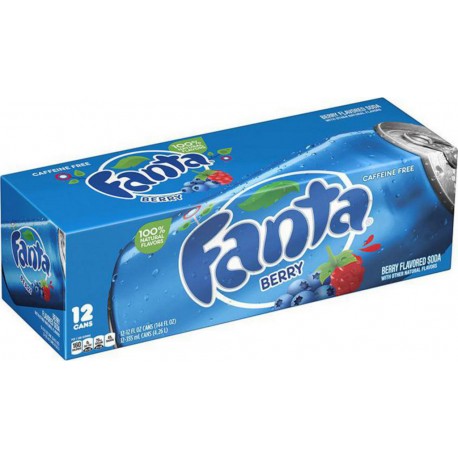 Fanta Blueberry Myrtille 35,5cl (pack de 12)
