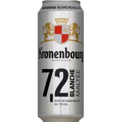 Kronenbourg Blanche Maltée 50cl (lot de 48 canettes)