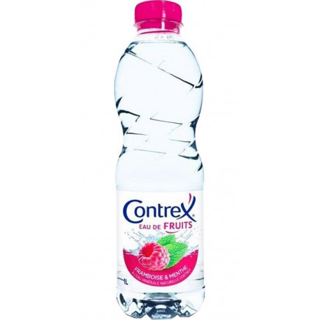 Contrex Eau De Fruits Framboise & Menthe 1L (pack de 6)