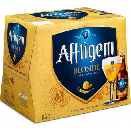 Bière blonde Affligem 6,7%vol. 12x25cl (pack de 12)
