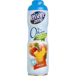 Teisseire Zéro Sucre Sirop Pêche 60cl (lot de 4)
