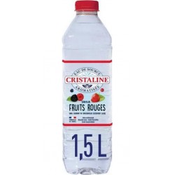 CRISTALINE Eau de source aromatisée Fruits Rouges 1,5L