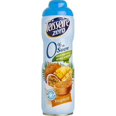 Teisseire Zéro Sucre Sirop Tropical 60cl (lot de 2)