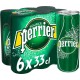 Perrier Eau minérale gazeuse 33cl (pack de 6)