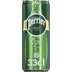 PERRIER Canette d'eau pétillante 33cl