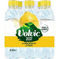 Volvic Eau minérale saveur citron 50cl (pack de 6)