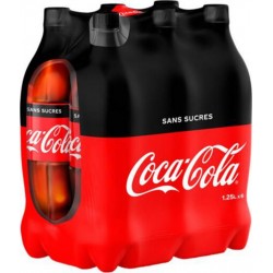 Coca-Cola Zero 1,25L (pack de 6)