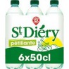 St Diery Eau minérale gazeuse Naturelle 50cl (pack de 6)