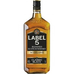 SCOTCH WHISKY LABEL 5 CLASSIC BLACK 40%vol 1L