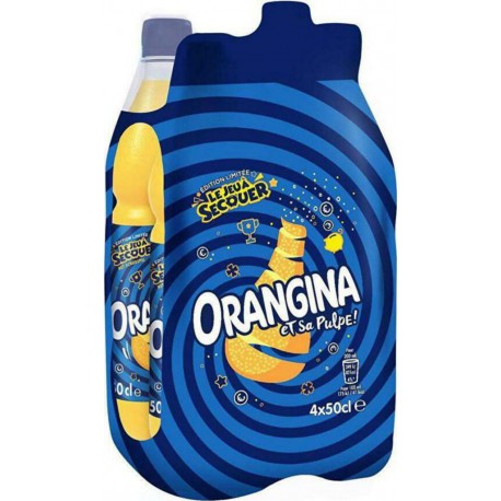 Orangina Boisson gazeuse à l'orange et sa pulpe 50cl (lot de 6 packs de 4 soit 24 bouteilles)