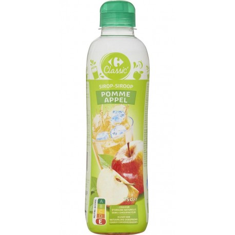 CARREFOUR CLASSIC SIROP POMME 75cl (lot de 3 bouteilles)