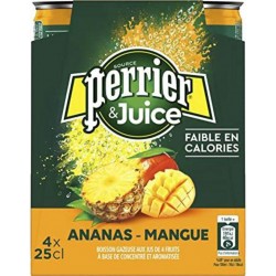 Perrier  Juice Ananas & Mangue 25cl (pack de 4)