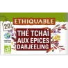 ETHIQUABLE Thé noir tchaï aux épices Darjeeling Bio (la boite de 20 sachets)