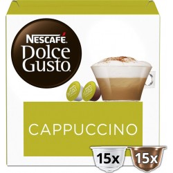 NESCAFE Café Capsules Compatible Dolce Gusto Cappuccino 15+15 capsules