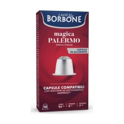 Caffè Borbone Palermo 10 Capsules En Aluminium Café Borbone Mélange Magica Compatibles Nespresso®