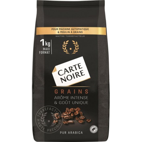 CARTE NOIRE Café en grains Classique 100% Arabica 1Kg (lot de 2 paquets)