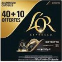 L'OR Café capsules ristretto intensité 11 compatibles Nespresso (x50 capsules)