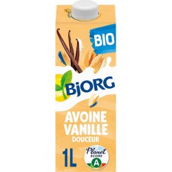 BJORG Boisson Végétale d'Avoine Vanille Bio 1L