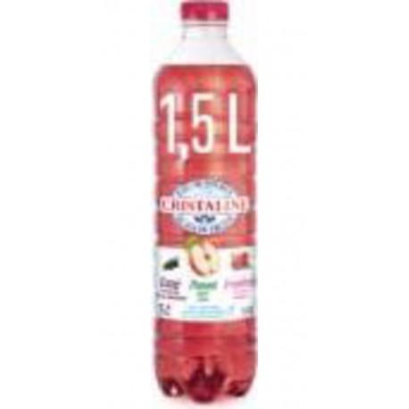 Cristaline Eau de source au jus de fruits Pomme Cassis Framboise 1.5L