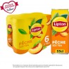 LIPTON Boisson Thé Glacé Pêche 6x33cL (pack de 6)