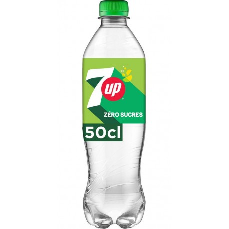 7UP Soda au Citron et Citron Vert Zéro Sucres 50cL