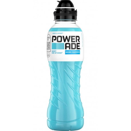 POWERADE Boisson énergétique Goût Ice Storm Sans Sucres 50cL